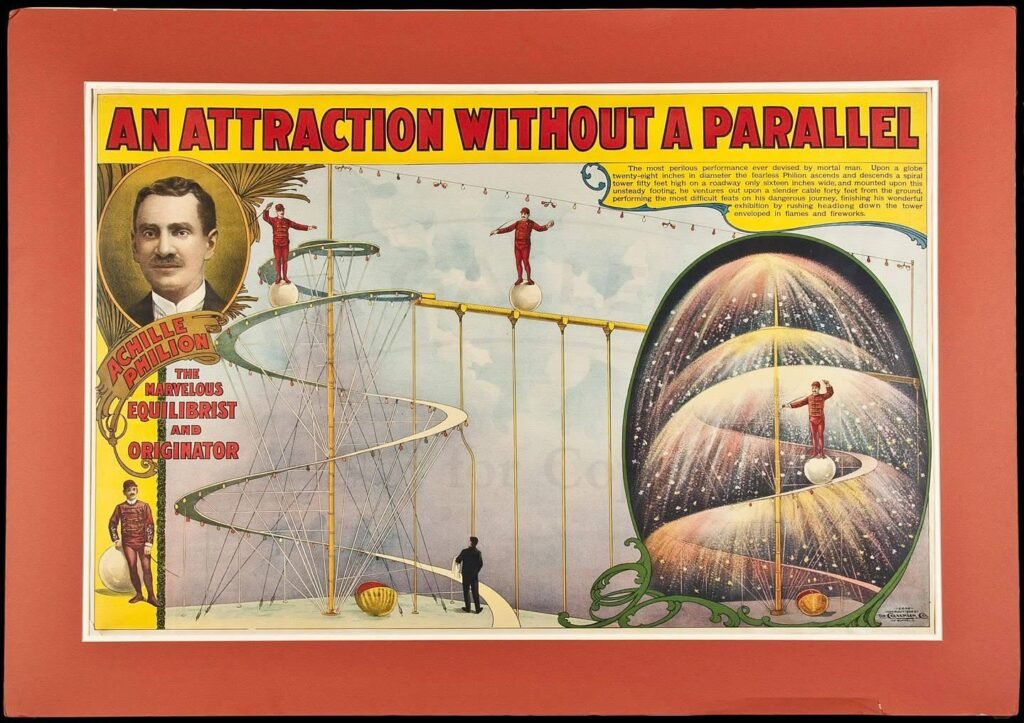 Achille Philion: Circus Showman and Rolling Globe artist 1890s