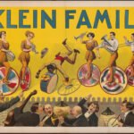 six musicians perform on unicycles with orchestra