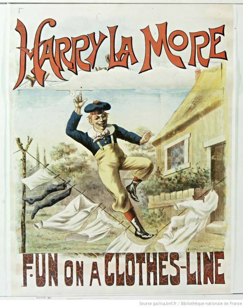 Harry Lamore and Frank Wilson: Slack Wire comedy film 1896