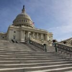 US Capitol steps that were ridden down on bicycle